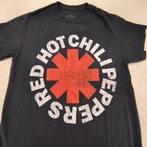 Red Hot Chili Peppers Band Graphic Shirt Adult Mens Size Small S Black Red
